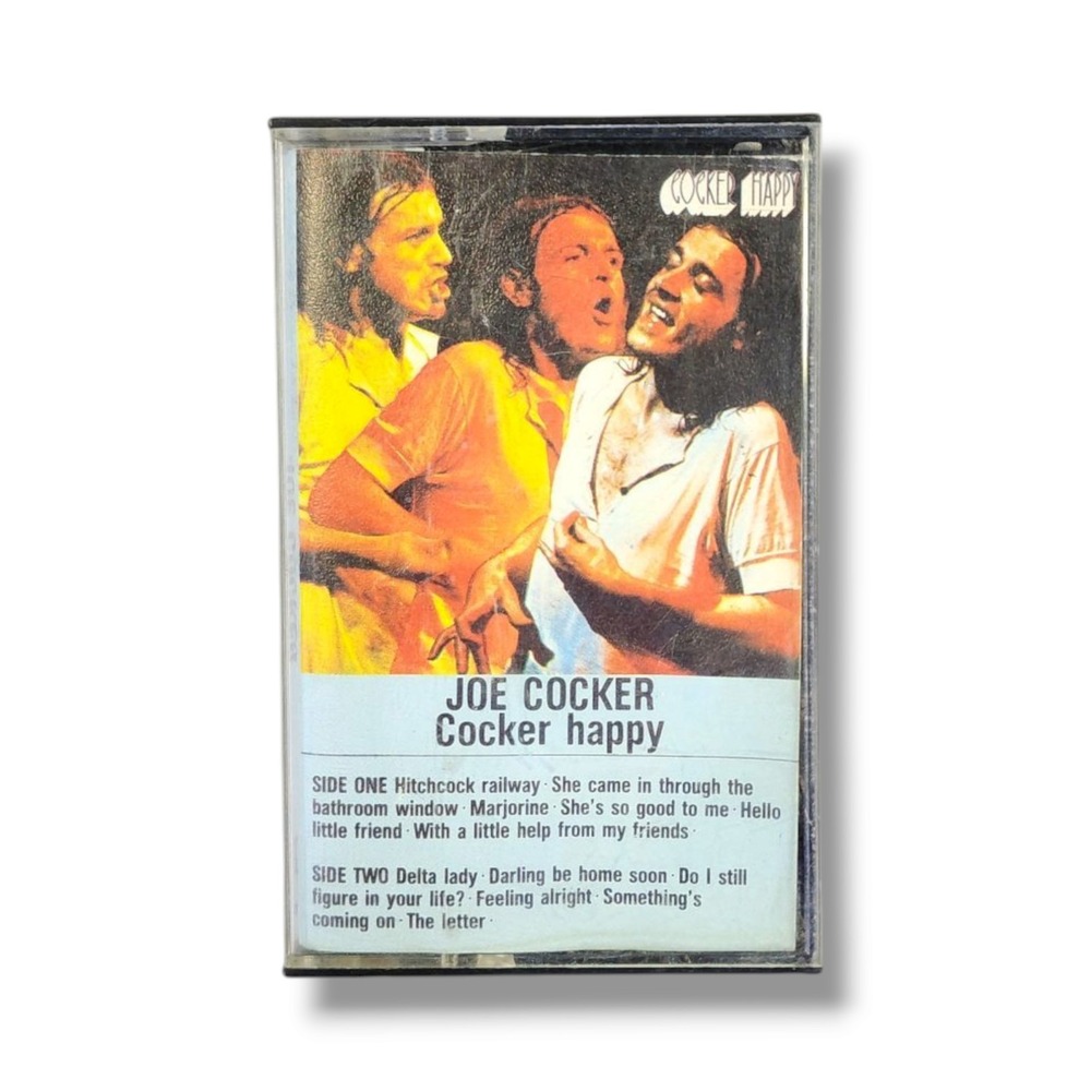 Vintage Joe Cocker Cocker Happy Cassette Tape Cube 853013c